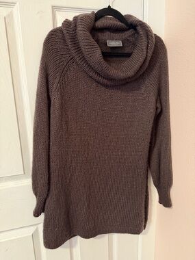 Wooden Ships Chocolate Brown Cowl Neck Sweater